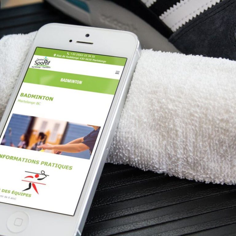 creation site internet centre sportif martelange creatifweb