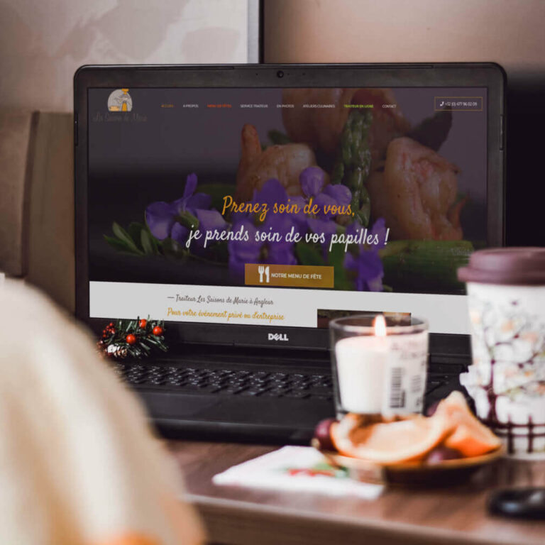 Traiteur les Saisons de Marie réalisation site Creatifweb