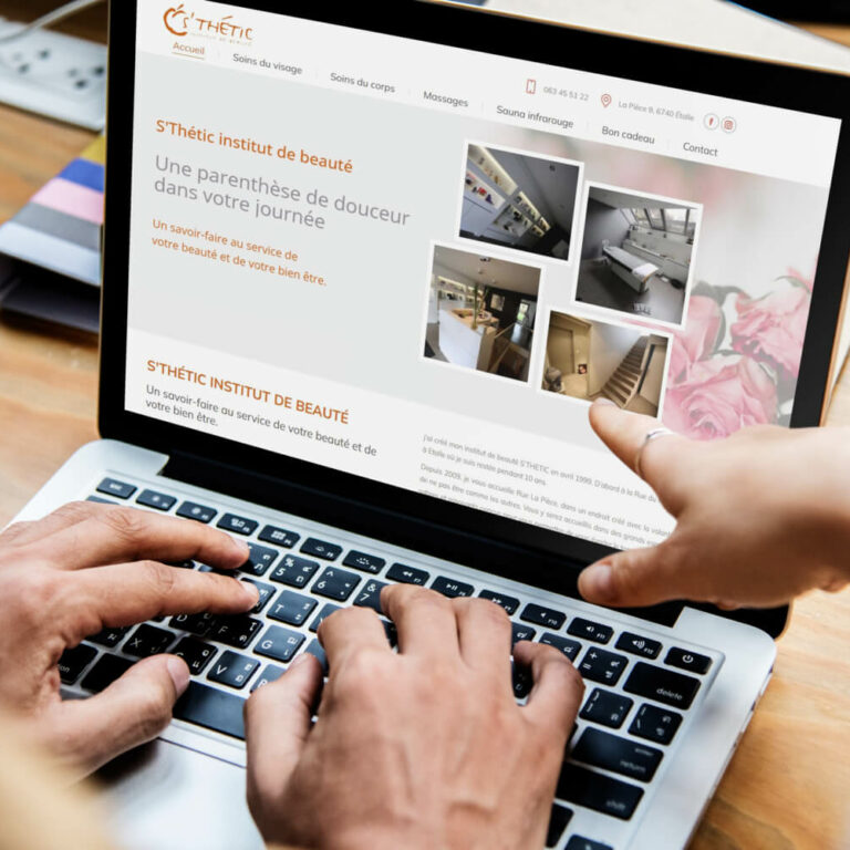 Creation site internet Sthetic Etalle