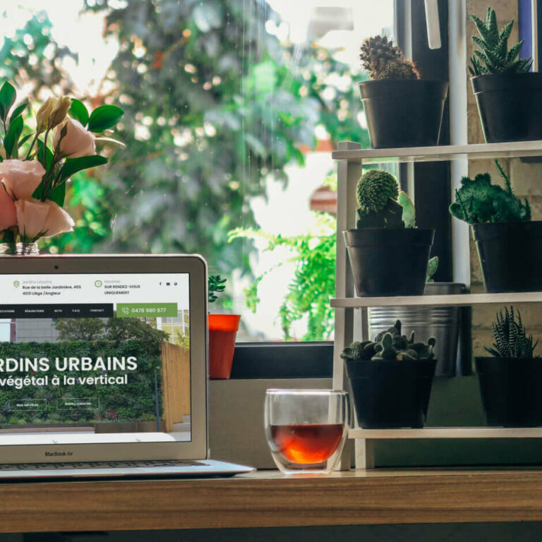 Jardins Urbains réalisation du site Creatifweb