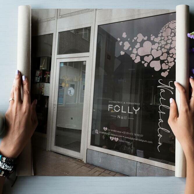 folly nail lettrage vitrine creatifweb