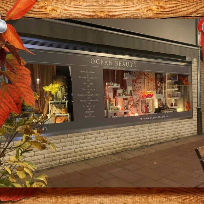 lettrage boutique Ocena beauté creation Creatifweb