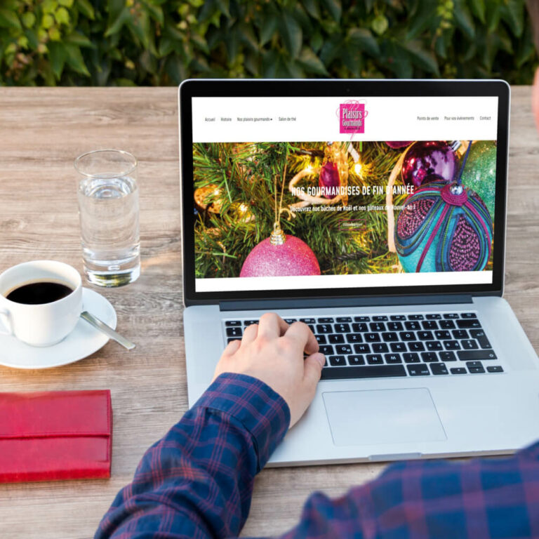 realisation site internet Plaisirs gourmands
