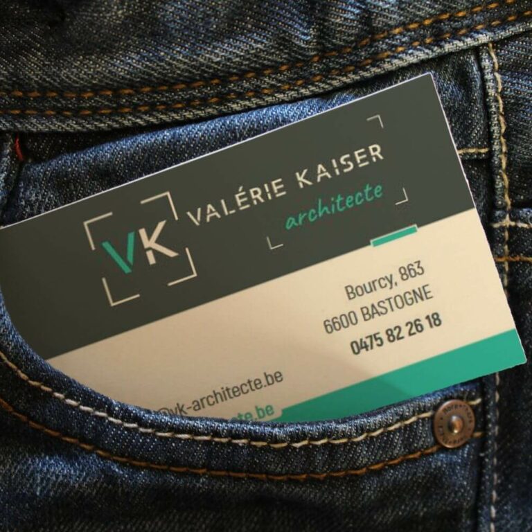 Création carte de visite architecte Kaiser Bastogne