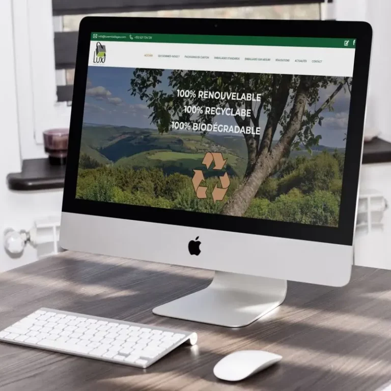 Creation site internet Lux Emballages Agence Creatifweb